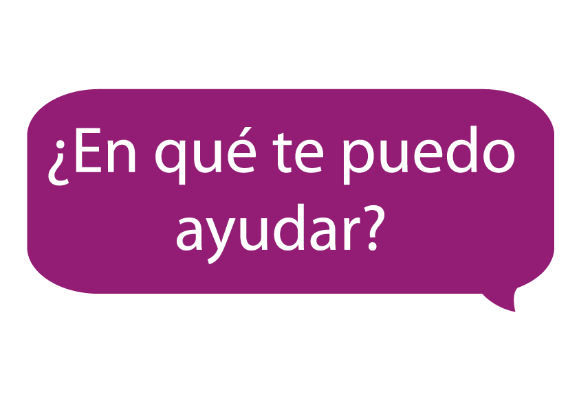 ¿En qué te puedo ayudar?